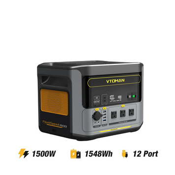 Зарядна станція VTOMAN FlashSpeed 1500 1500W 1548Wh + сонячна панель 200W Pro VTOMAN-FS1500-200W фото